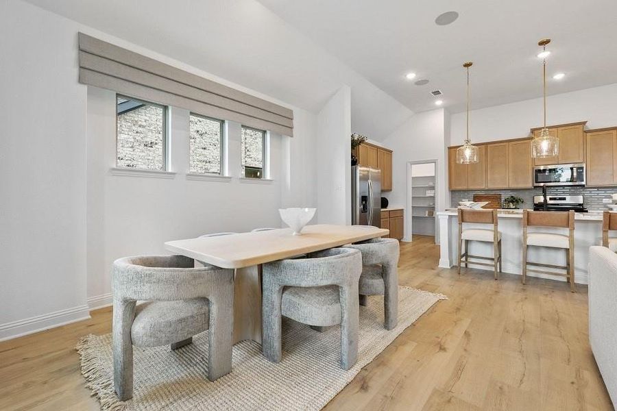 Furnished interior view inside a new home in Hulen Trails, Fort Worth (Image 15). Furnished interior view inside a new home in Hulen Trails, Fort Worth (Image 15).