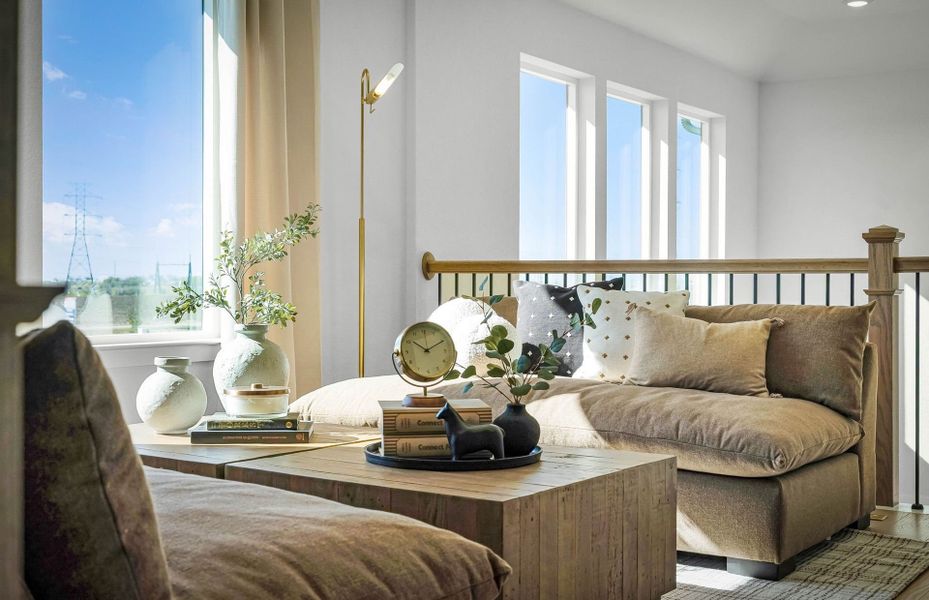 Representative furnished interior of a home built from the Sanford by Pulte Homes in Kuempel Farms, Pflugerville (Image 46).