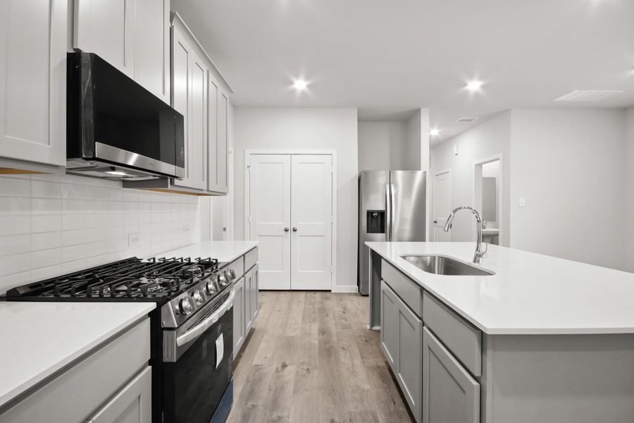 Furnished interior view inside a new home in Lakes at Black Oak, Magnolia (Image 6).