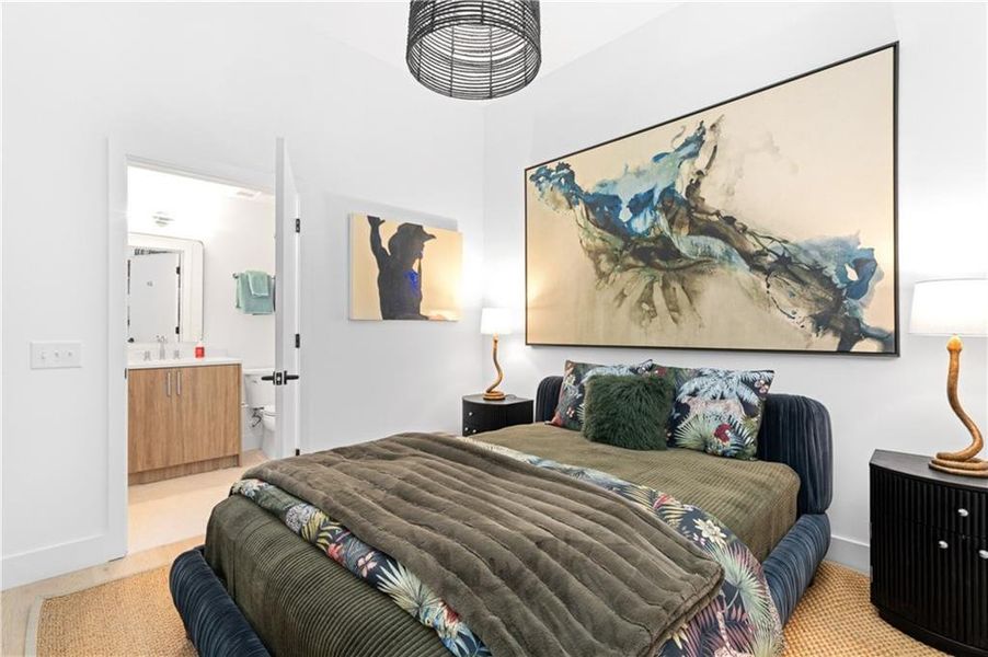 Furnished interior view inside a new home in , Atlanta (Image 17).