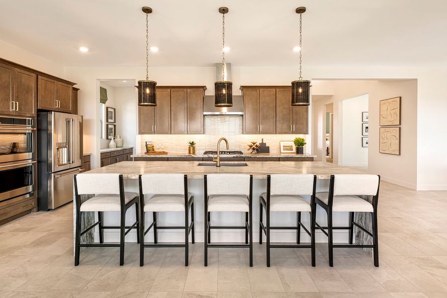 Representative furnished interior of a home built from the Ventana Plan 4507 by Tri Pointe Homes in Molino at Soleo, Queen Creek (Image 7).