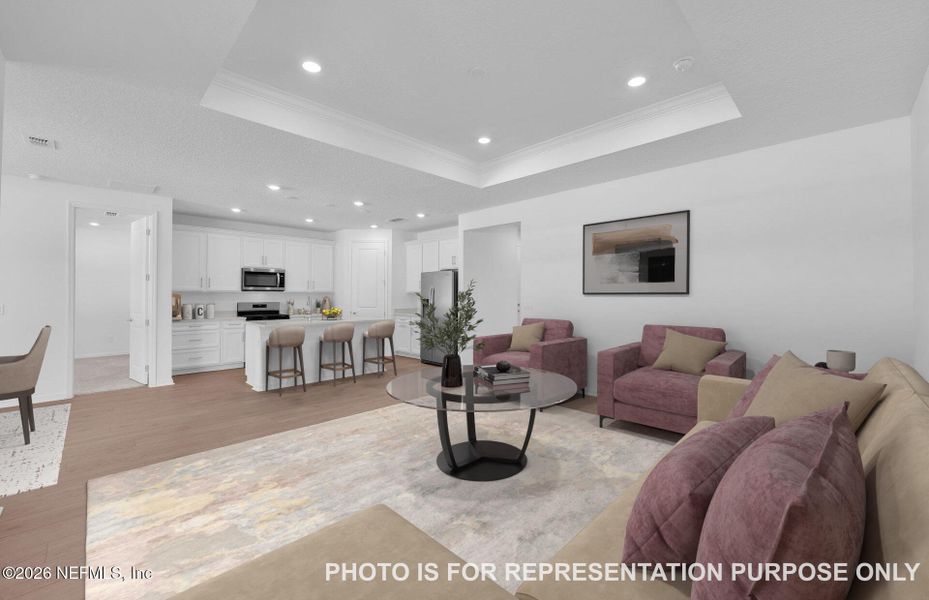 Furnished interior view inside a new home in Double Branch, Middleburg (Image 8).
