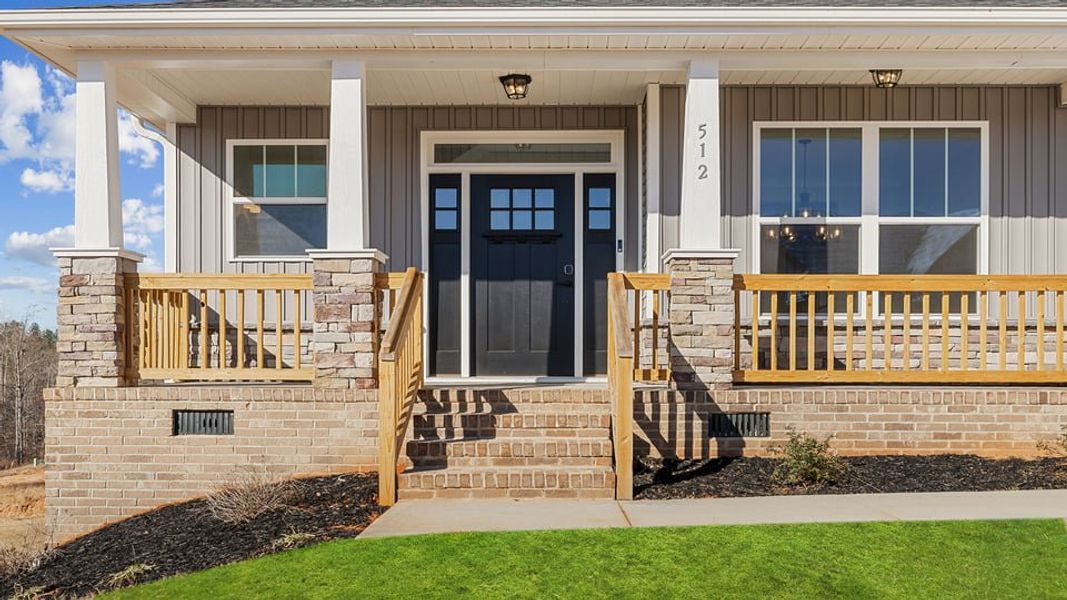 Exterior details and patio area of a home in Shadowood II, Seneca (Image 3).