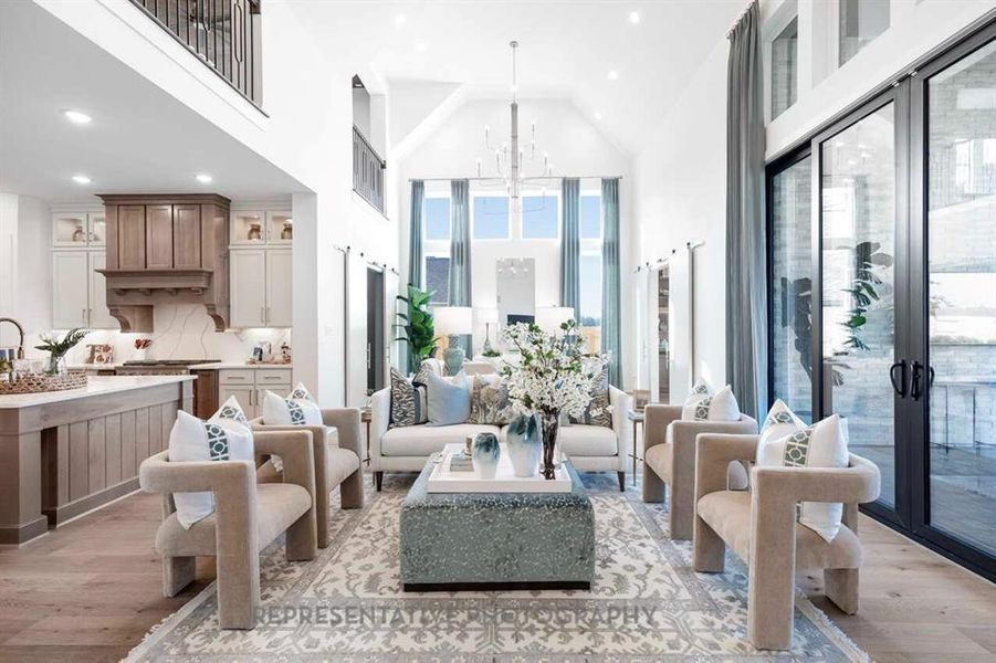 Furnished interior view inside a new home in Star Trail, Prosper (Image 25).