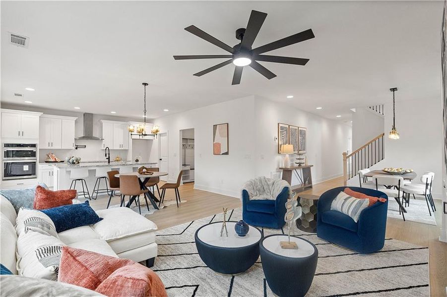 Furnished interior view inside a new home in , Atlanta (Image 38).