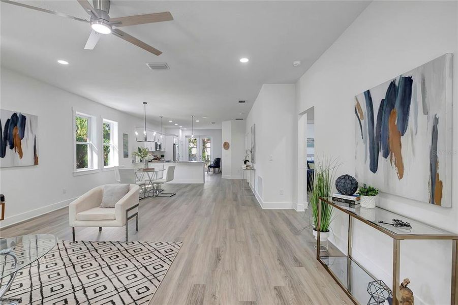 Furnished interior view inside a new home in , Tampa (Image 8). Furnished interior view inside a new home in , Tampa (Image 8).