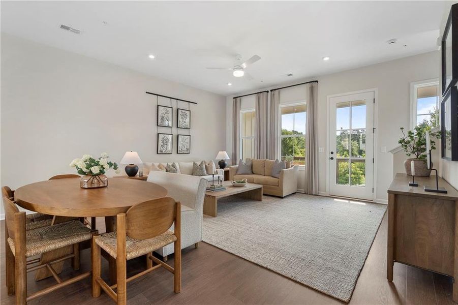 Furnished interior view inside a new home in , Alpharetta (Image 9).