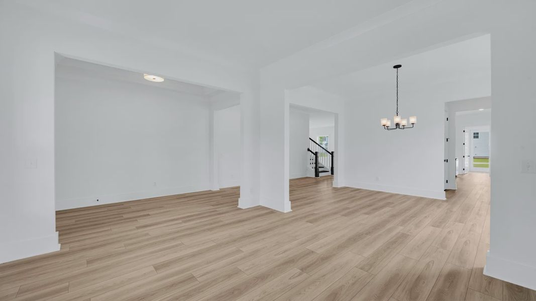 Furnished interior view inside a new home in Oak Landing, Mount Pleasant (Image 7). Furnished interior view inside a new home in Oak Landing, Mount Pleasant (Image 7).