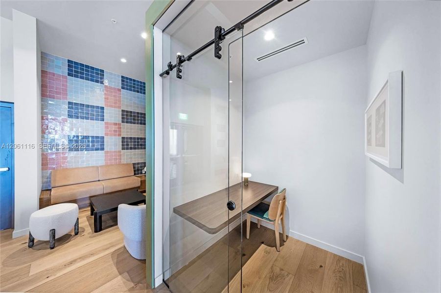 Furnished interior view inside a new home in , Miami (Image 9).