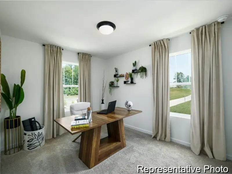 Furnished interior view inside a new home in Village at Reedy Creek Townhomes, Charlotte (Image 21).