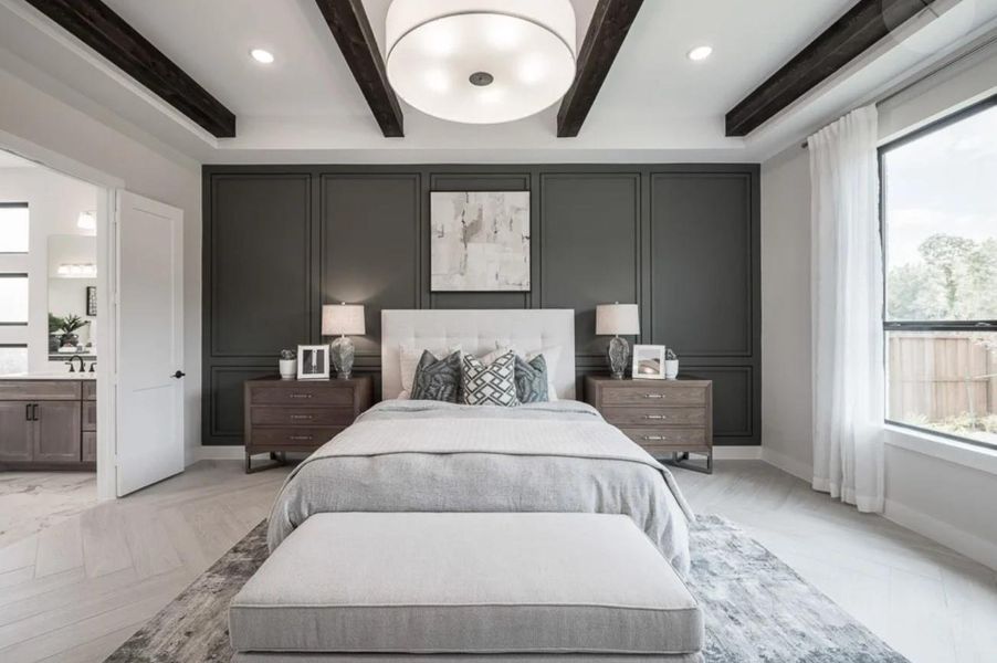 Furnished interior view inside a new home in Sienna 80′, Missouri City (Image 5).