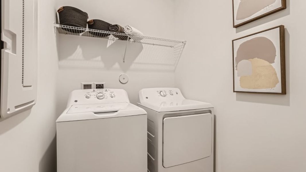 Coriander laundry room