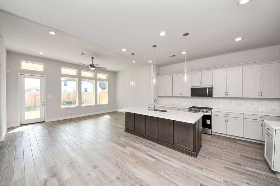 Furnished interior view inside a new home in Elyson, Katy (Image 6).
