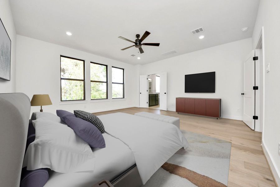 Furnished interior view inside a new home in Caywood Place, Houston (Image 14). Furnished interior view inside a new home in Caywood Place, Houston (Image 14).