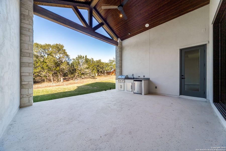 Exterior details and patio area of a home in , Boerne (Image 23).