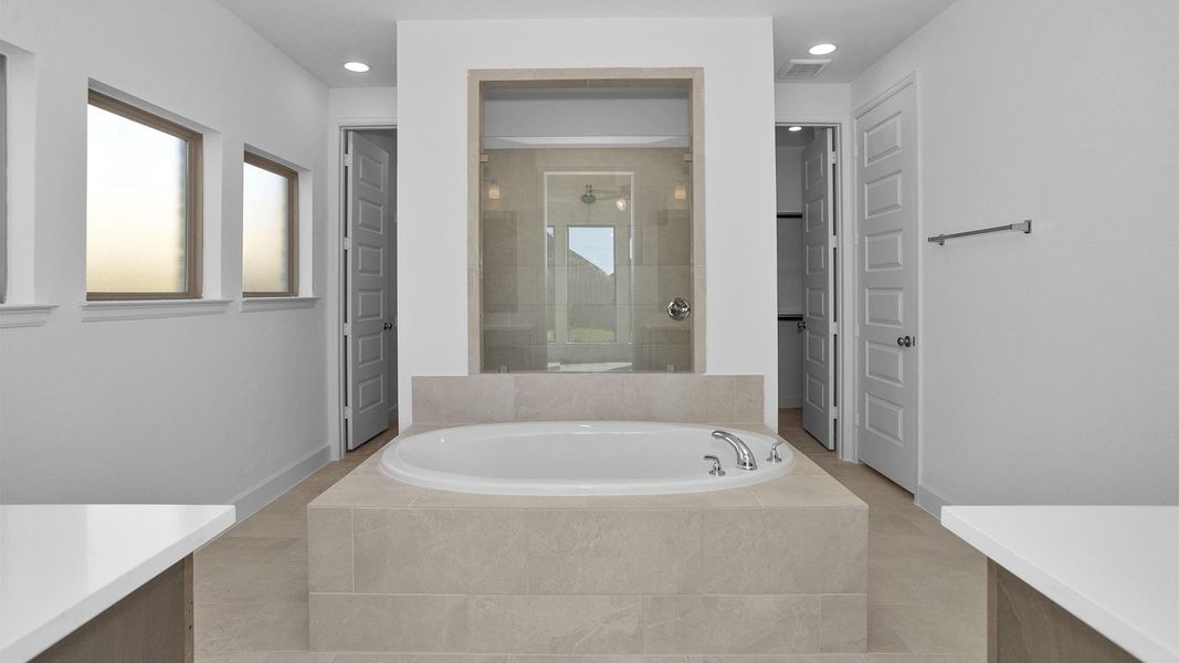 Furnished interior view inside a new home in Marvida 45' - Gated, Cypress (Image 6). Furnished interior view inside a new home in Marvida 45' - Gated, Cypress (Image 6).