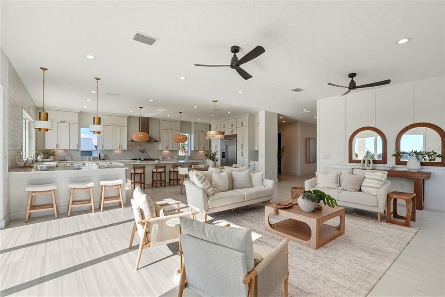 Furnished interior view inside a new home in , Madeira Beach (Image 42).