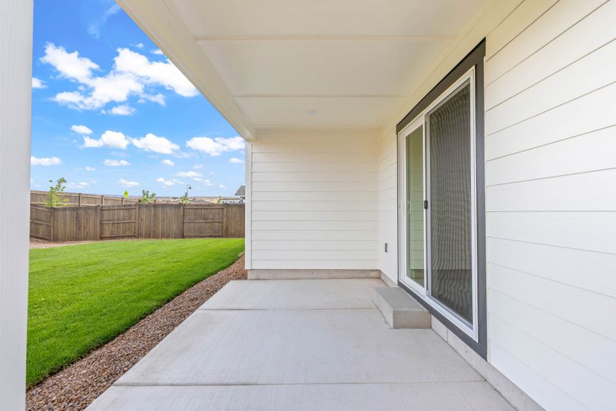 Exterior details and patio area of a home in IronHorse, Prineville (Image 26). Exterior details and patio area of a home in IronHorse, Prineville (Image 26).