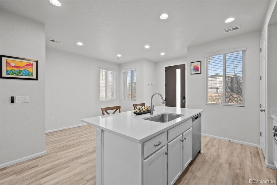 Furnished interior view inside a new home in , Thornton (Image 10).