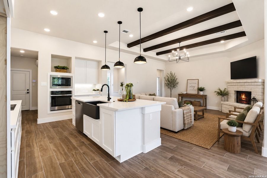 Furnished interior view inside a new home in , Spring Branch (Image 26).