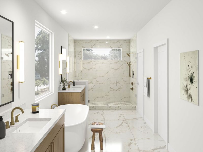 Furnished interior view inside a new home in , Houston (Image 6).