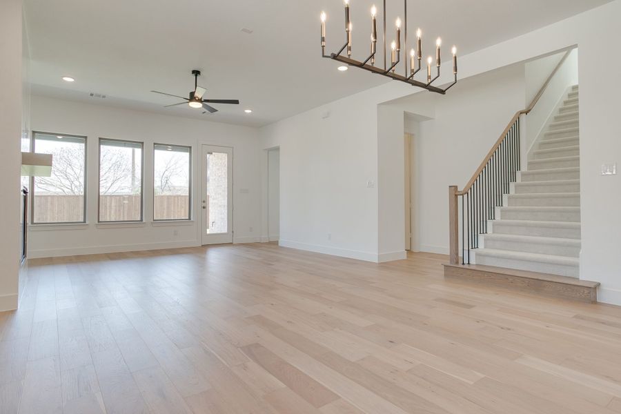 Representative unfurnished interior of a home built from the Longview by Graham Hart Home Builder in Bear Ridge, Burleson (Image 22).