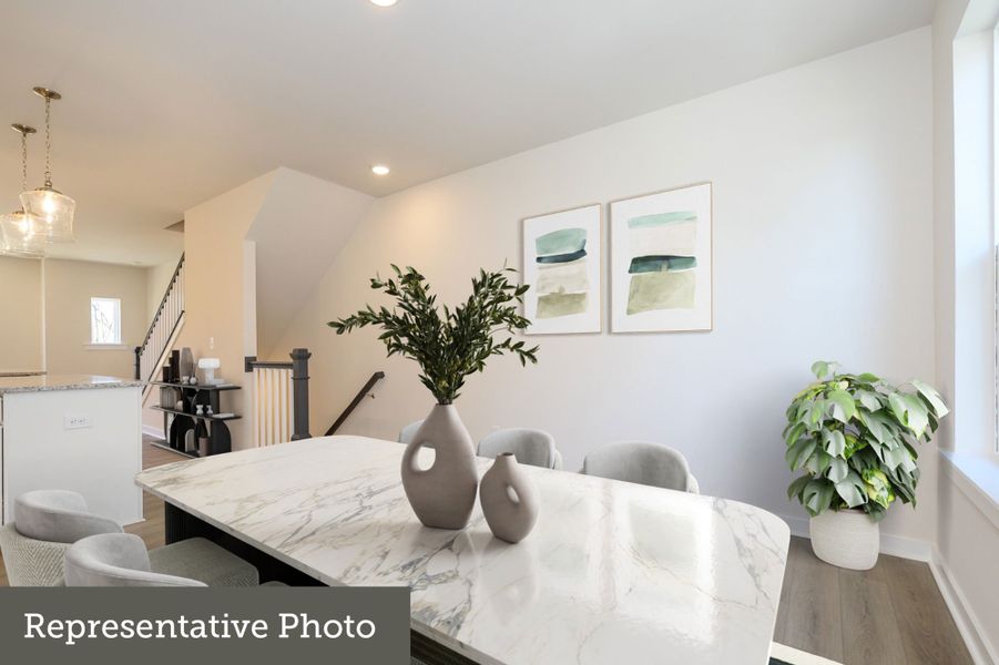 Furnished interior view inside a new home in Central Living at Craig, Charlotte (Image 7).