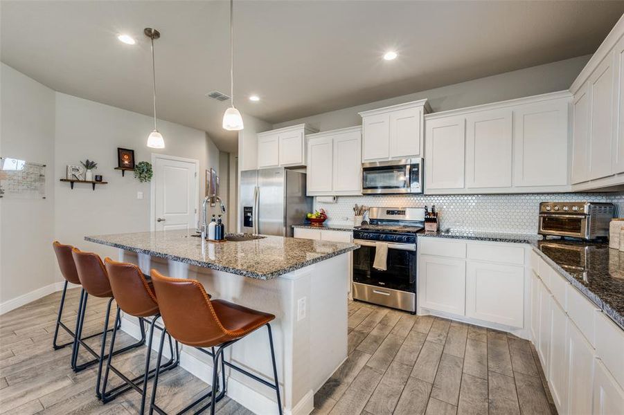 Furnished interior view inside a new home in , Krum (Image 9).