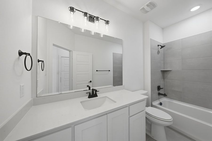 Furnished interior view inside a new home in Estates at Rockhill, Frisco (Image 15).