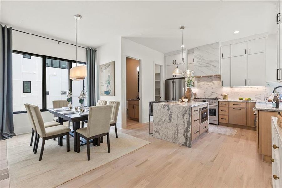 Furnished interior view inside a new home in , Atlanta (Image 35).