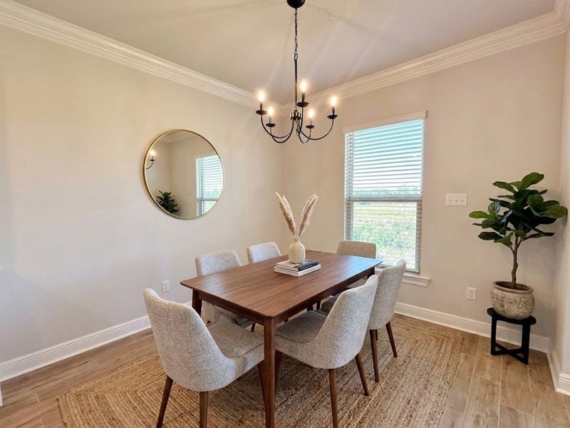 Furnished interior view inside a new home in The Bluffs at Lafayette, Freeport (Image 7).