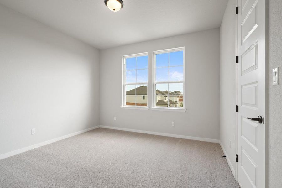 Spacious, unfurnished interior of a new home in Park Collection at Lariat, Liberty Hill (Image 34). Spacious, unfurnished interior of a new home in Park Collection at Lariat, Liberty Hill (Image 34).