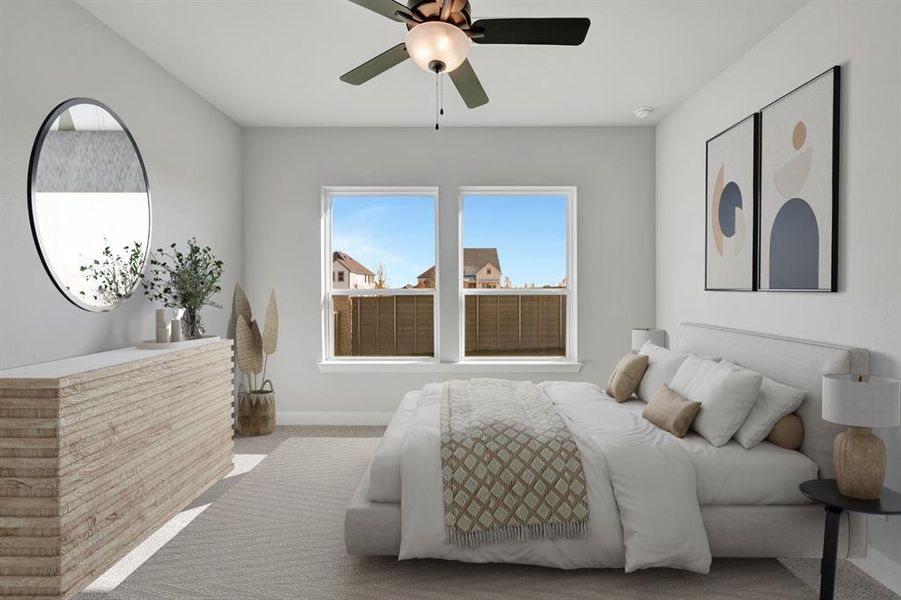 Furnished interior view inside a new home in Treeline, Justin (Image 6).