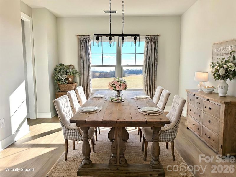 Furnished interior view inside a new home in , Mocksville (Image 9).