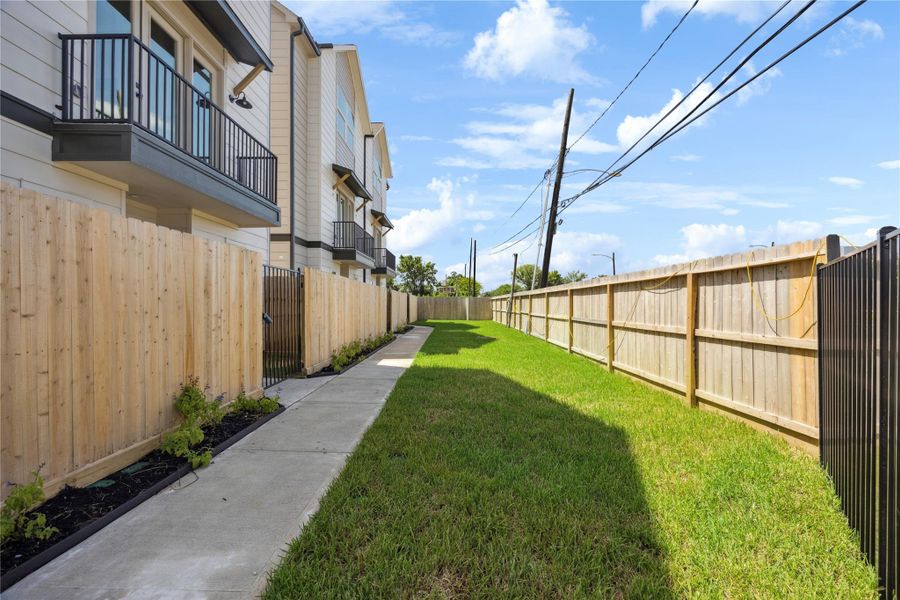 Exterior details and patio area of a home in , Houston (Image 26).