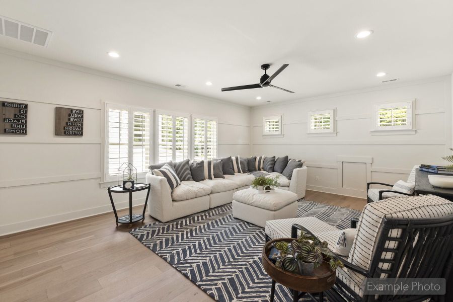 Furnished interior view inside a new home in Weddington Grove, Weddington (Image 34).