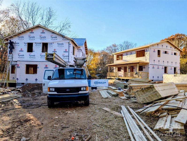 In-progress construction of a new home in , Asheville, NC (Image 3). In-progress construction of a new home in , Asheville, NC (Image 3).