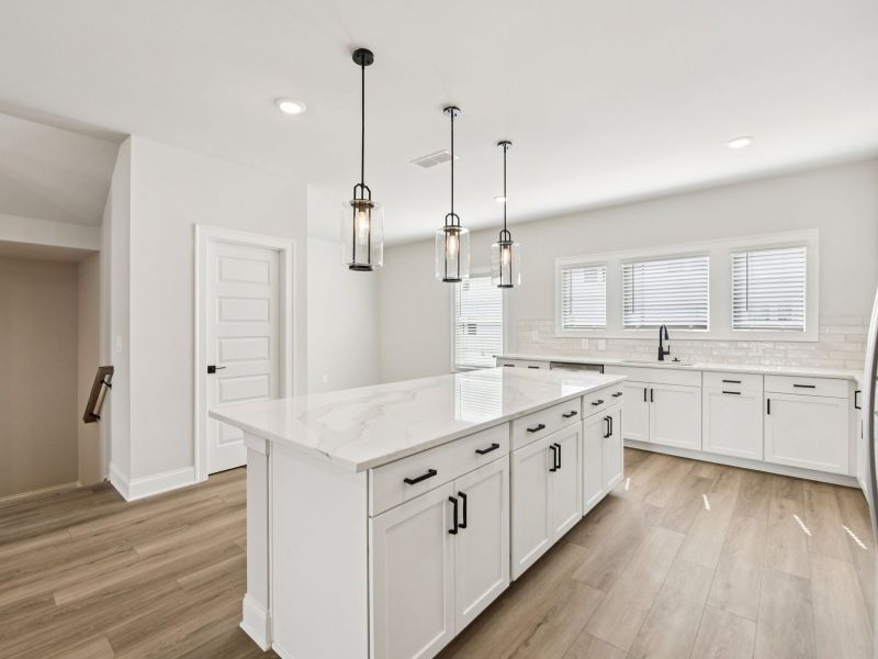 The Leighton floorplan with the Upscale Rustic Linen interior package.