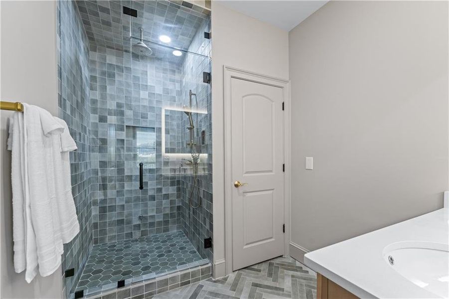 Furnished interior view inside a new home in , Atlanta (Image 9).