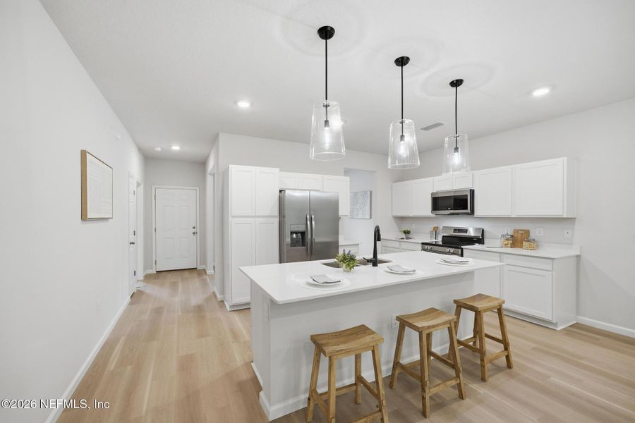 Furnished interior view inside a new home in , Jacksonville (Image 12).