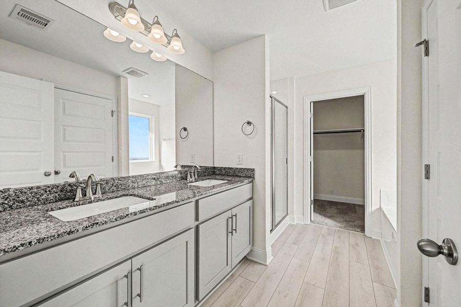 Furnished interior view inside a new home in Greystone, Angleton (Image 7).