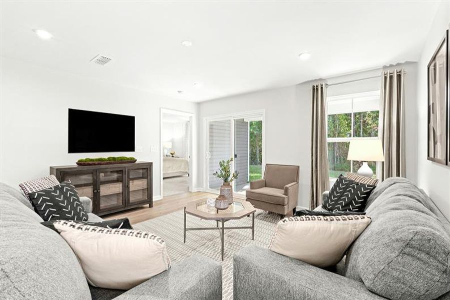 Representative furnished interior of a home built from the Fairview by Ryan Homes in Oakwood Trace, Fairburn (Image 22).