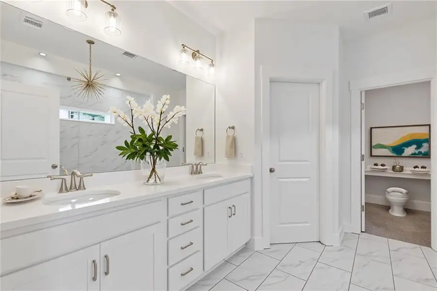 Furnished interior view inside a new home in Traditions of Braselton, Jefferson (Image 7).