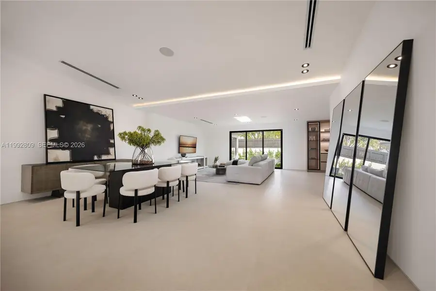 Furnished interior view inside a new home in , Miami (Image 5).
