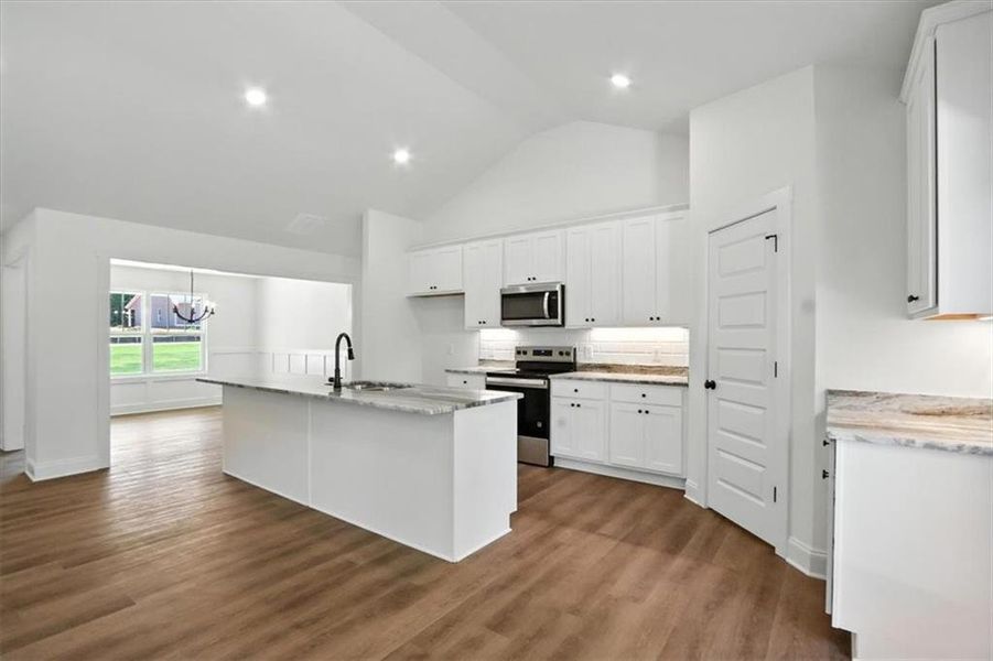 Furnished interior view inside a new home in , Hartwell (Image 11).
