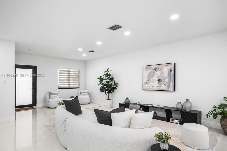 Furnished interior view inside a new home in , Miami (Image 10). Furnished interior view inside a new home in , Miami (Image 10).