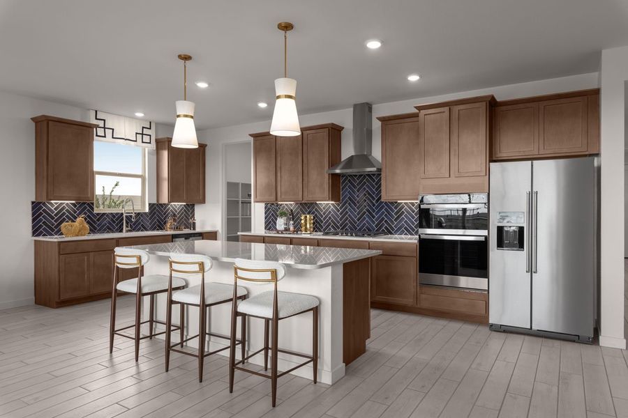Representative furnished interior of a home built from the 2578 Modeled by KB Home in Mesquite at Teravalis, Buckeye (Image 7).