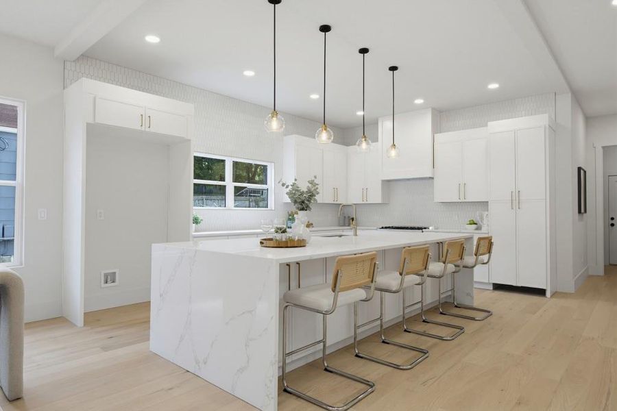 Furnished interior view inside a new home in , Atlanta (Image 11).