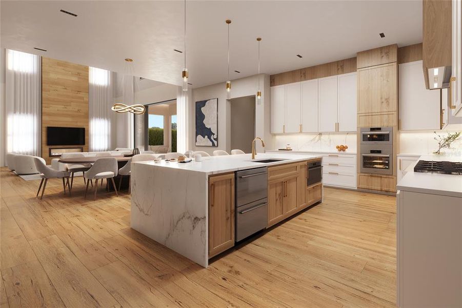 Furnished interior view inside a new home in , Oakland (Image 9).