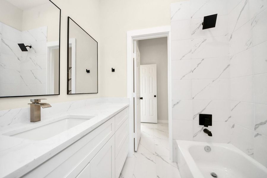 Furnished interior view inside a new home in , Houston (Image 9).